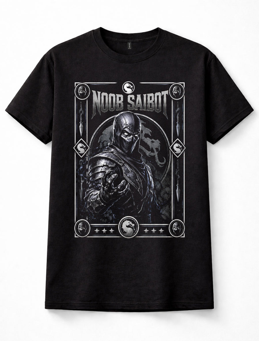 Mortal Kombat Noob Saibot Ninja Fighting Game Retro Black Unisex T-Shirt
