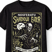 Nosferatu Shadow Eater Gothic Vampire Dracula Horror Movie Unisex T-Shirt