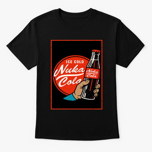 Fallout Nuka-Cola Vintage Ad Unisex T-Shirt – Retro Post-Apocalyptic Soft Drink Tee