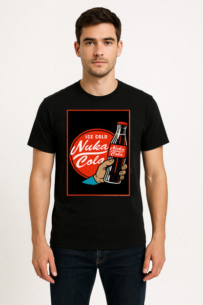 Fallout Nuka-Cola Vintage Ad Unisex T-Shirt – Retro Post-Apocalyptic Soft Drink Tee