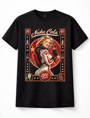 Fallout Nuka Cola Pin-Up Retro Wasteland Gamer Unisex T-Shirt
