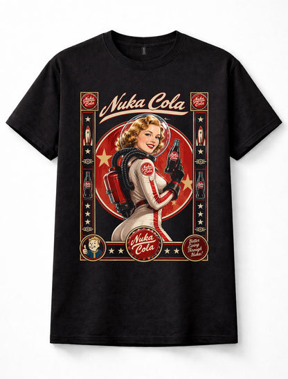 Fallout Nuka Cola Pin-Up Retro Wasteland Gamer Unisex T-Shirt