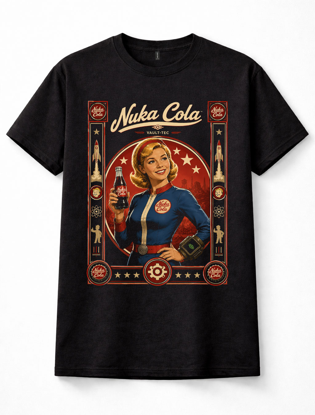 Fallout Nuka Cola Vault Girl Retro Wasteland Gamer Unisex T-Shirt