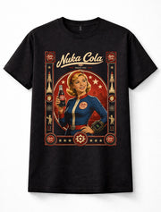 Fallout Nuka Cola Vault Girl Retro Wasteland Gamer Unisex T-Shirt