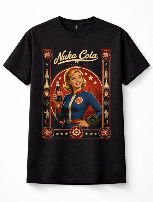 Fallout Nuka Cola Vault Girl Retro Wasteland Gamer Unisex T-Shirt