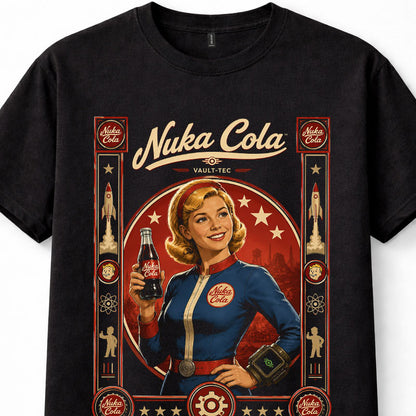 Fallout Nuka Cola Vault Girl Retro Wasteland Gamer Unisex T-Shirt