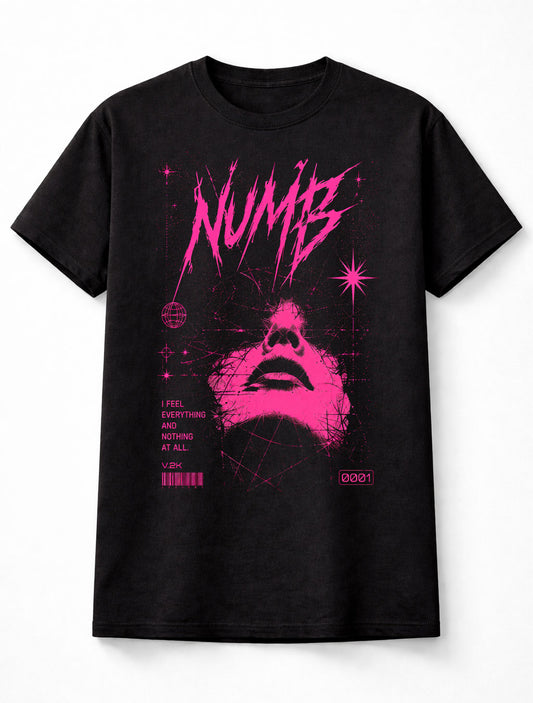 Numb Emo Cyber Y2K Goth Graphic Unisex T-Shirt
