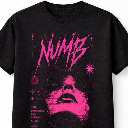 Numb Emo Cyber Y2K Goth Graphic Unisex T-Shirt