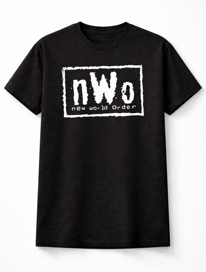 nWo – New World Order Original Logo Black & White Edition Adults & Kids Unisex T-Shirt