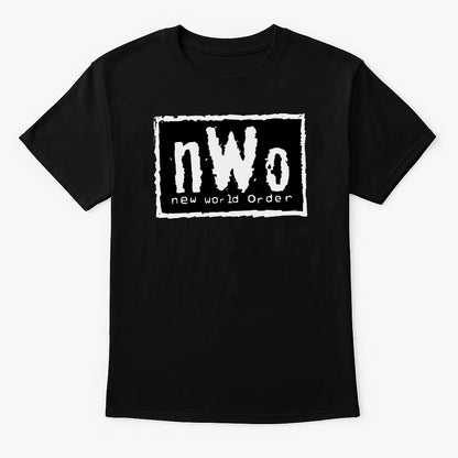 nWo “New World Order” Retro Wrestling T-Shirt — Black & White Revolution