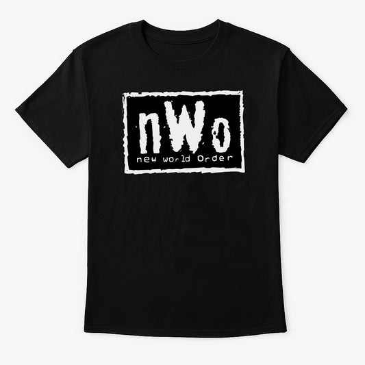 nWo “New World Order” Retro Wrestling T-Shirt — Black & White Revolution