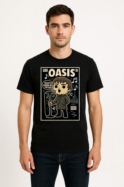 Oasis Wonderwall Britpop Funko Pop Style Unisex T-Shirt
