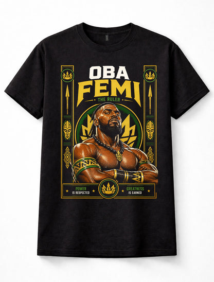 Oba Femi WWE NXT The Ruler Wrestling Graphic Unisex T-Shirt