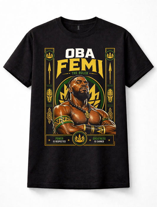 Oba Femi WWE NXT The Ruler Wrestling Graphic Unisex T-Shirt