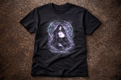 Sorceress T-Shirt Dark Fantasy Gothic Occult Magic Unisex Black Graphic Tee