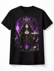 Occult Witch Gothic Pagan Moon Magic Black Unisex T-Shirt