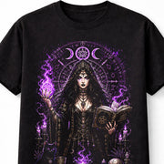 Occult Witch Gothic Pagan Moon Magic Black Unisex T-Shirt