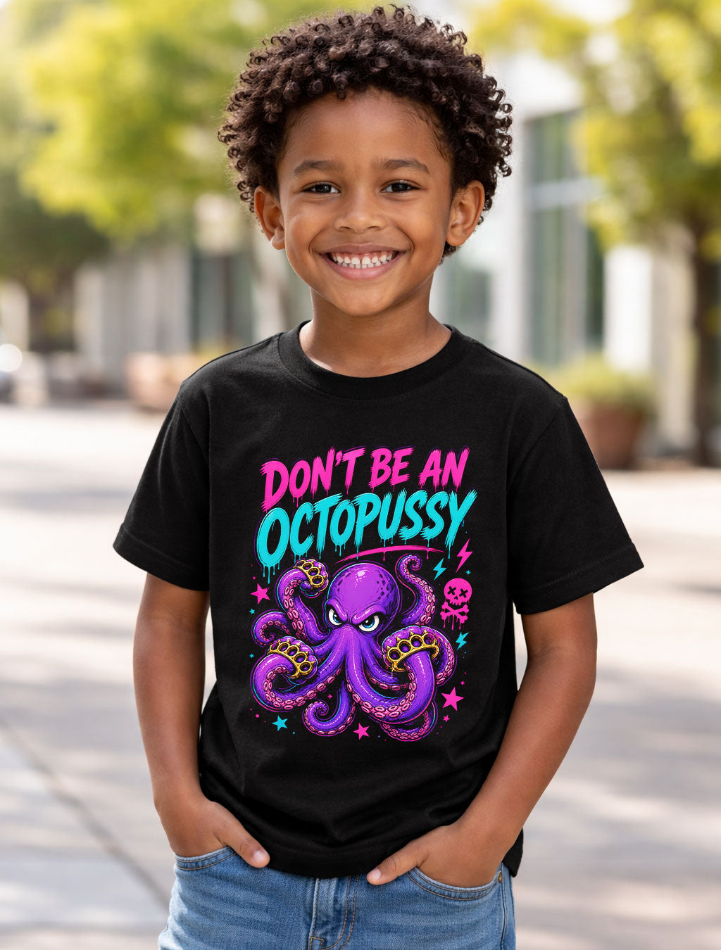 Dont Be an Octopussy Funny Octopus Graphic Humor Adult Joke Unisex T-Shirt