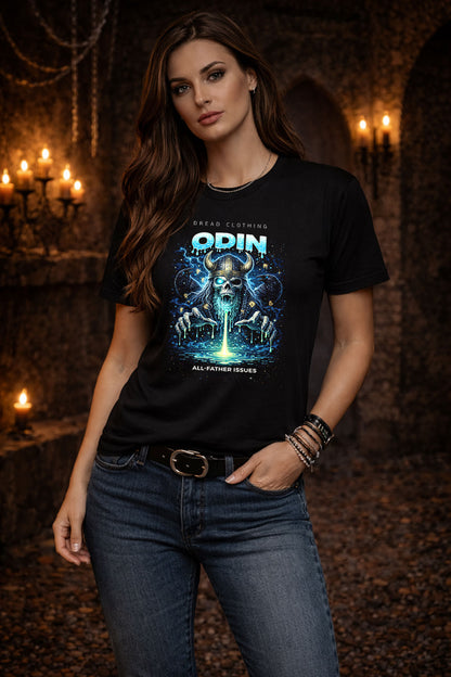 Odin Skull Unisex Toxic Gothic Norse Horror Graphic T-Shirt All-Father Dark Tee