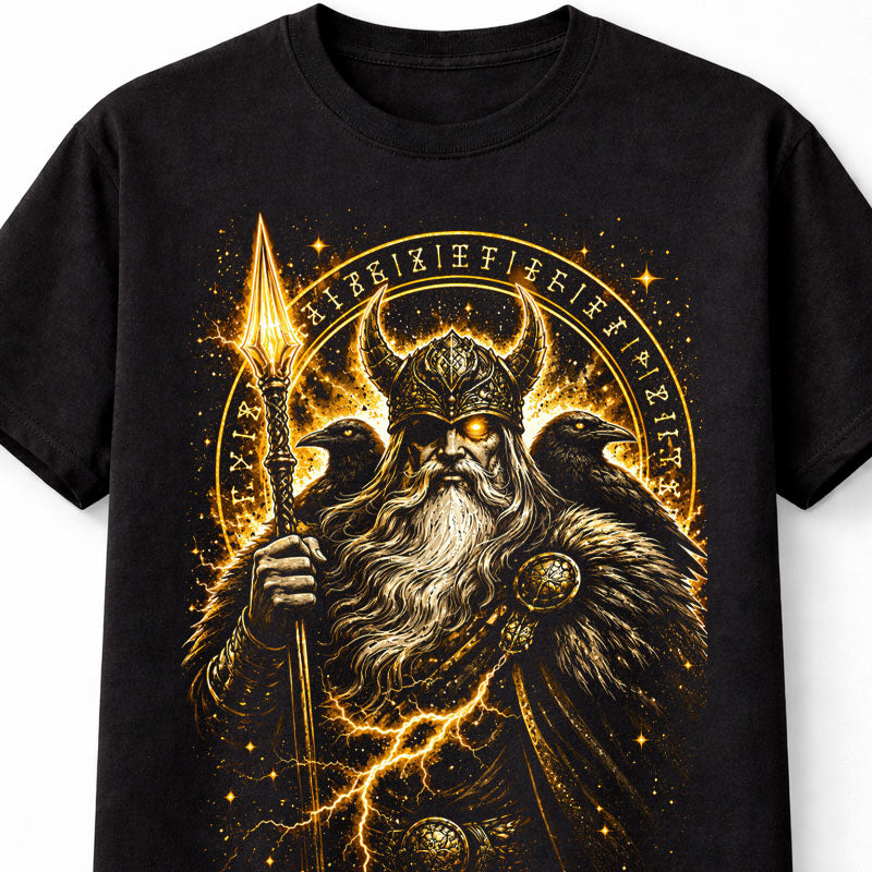 Odin Viking Norse Mythology Raven Warrior Unisex T-Shirt