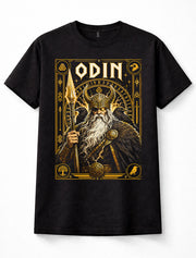 Odin Norse Mythology Viking God Valhalla Ravens Runes Warrior Unisex T-Shirt