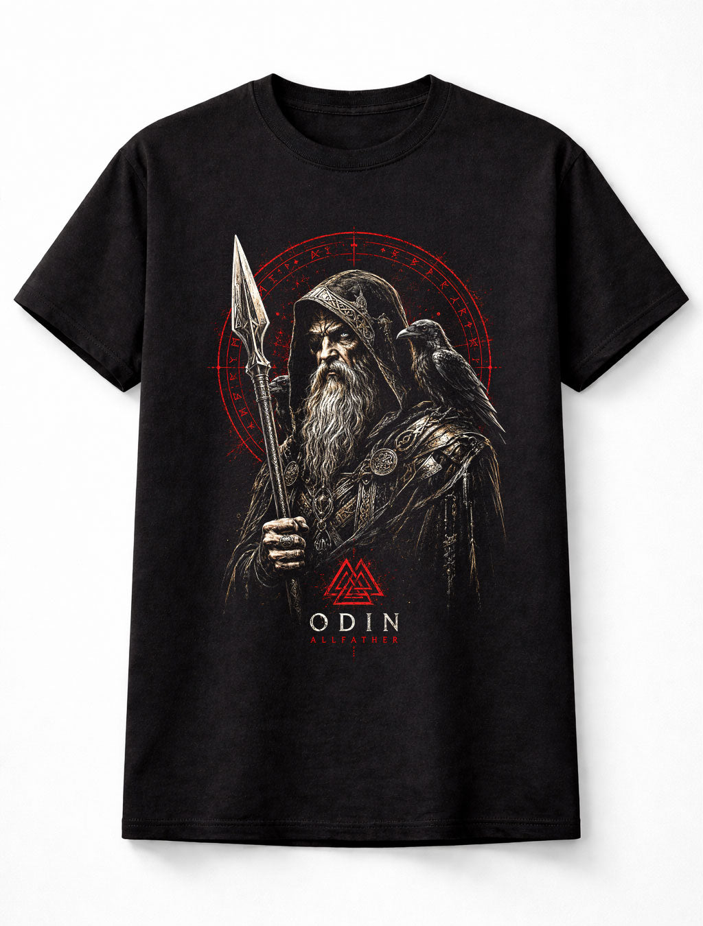 Odin Allfather Viking Norse Mythology Raven Unisex T-Shirt