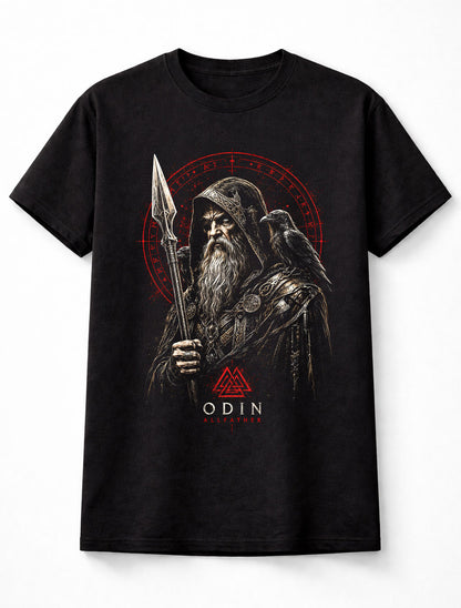 Odin Allfather Viking Norse Mythology Raven Unisex T-Shirt