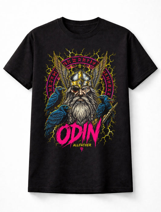 Odin Allfather Viking God Ravens Norse Mythology Unisex T-Shirt