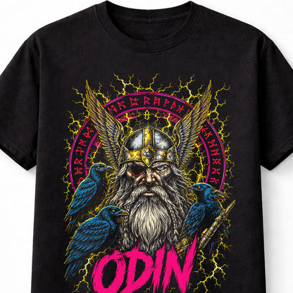 Odin Allfather Viking God Ravens Norse Mythology Unisex T-Shirt