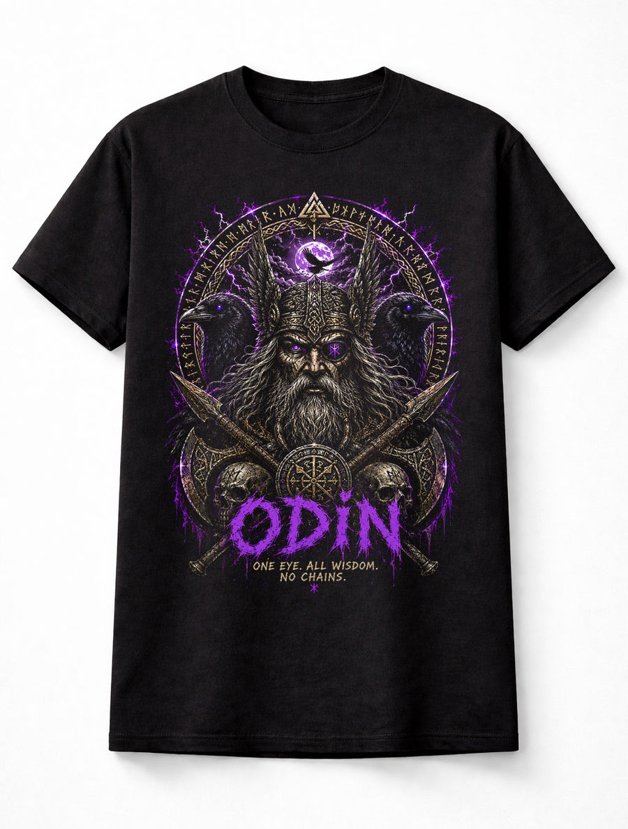 Odin Raven Viking Warrior Norse Mythology Valhalla Unisex T-Shirt