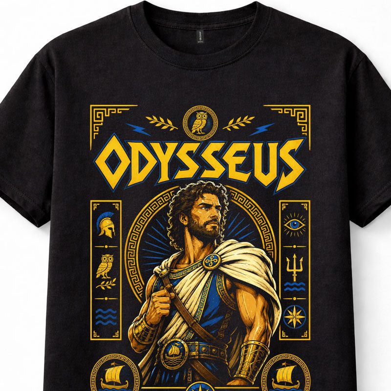 Odysseus Greek Mythology Odyssey Ancient Greece Trojan War Hero Unisex T-Shirt