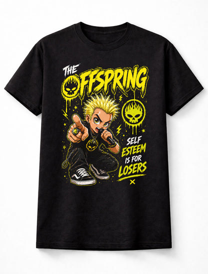The Offspring Self Esteem Is For Losers Graphic T-Shirt Punk Rock Band Fan Tee 90s Music Lyrics Shirt Adult & Kids Unisex T-Shirt