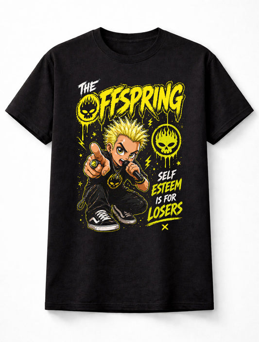 The Offspring Self Esteem Is For Losers Graphic T-Shirt Punk Rock Band Fan Tee 90s Music Lyrics Shirt Adult & Kids Unisex T-Shirt