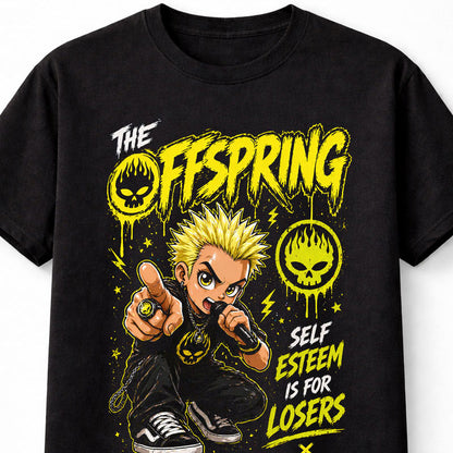 The Offspring Self Esteem Is For Losers Graphic T-Shirt Punk Rock Band Fan Tee 90s Music Lyrics Shirt Adult & Kids Unisex T-Shirt