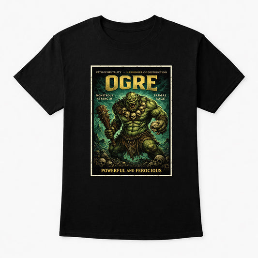 Ogre Warrior T-Shirt Monstrous Gothic Fantasy Beast Graphic Unisex Tee