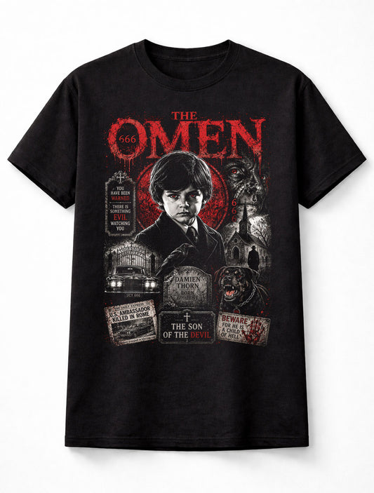 The Omen Damien Thorn Classic Horror Movie Unisex T-Shirt