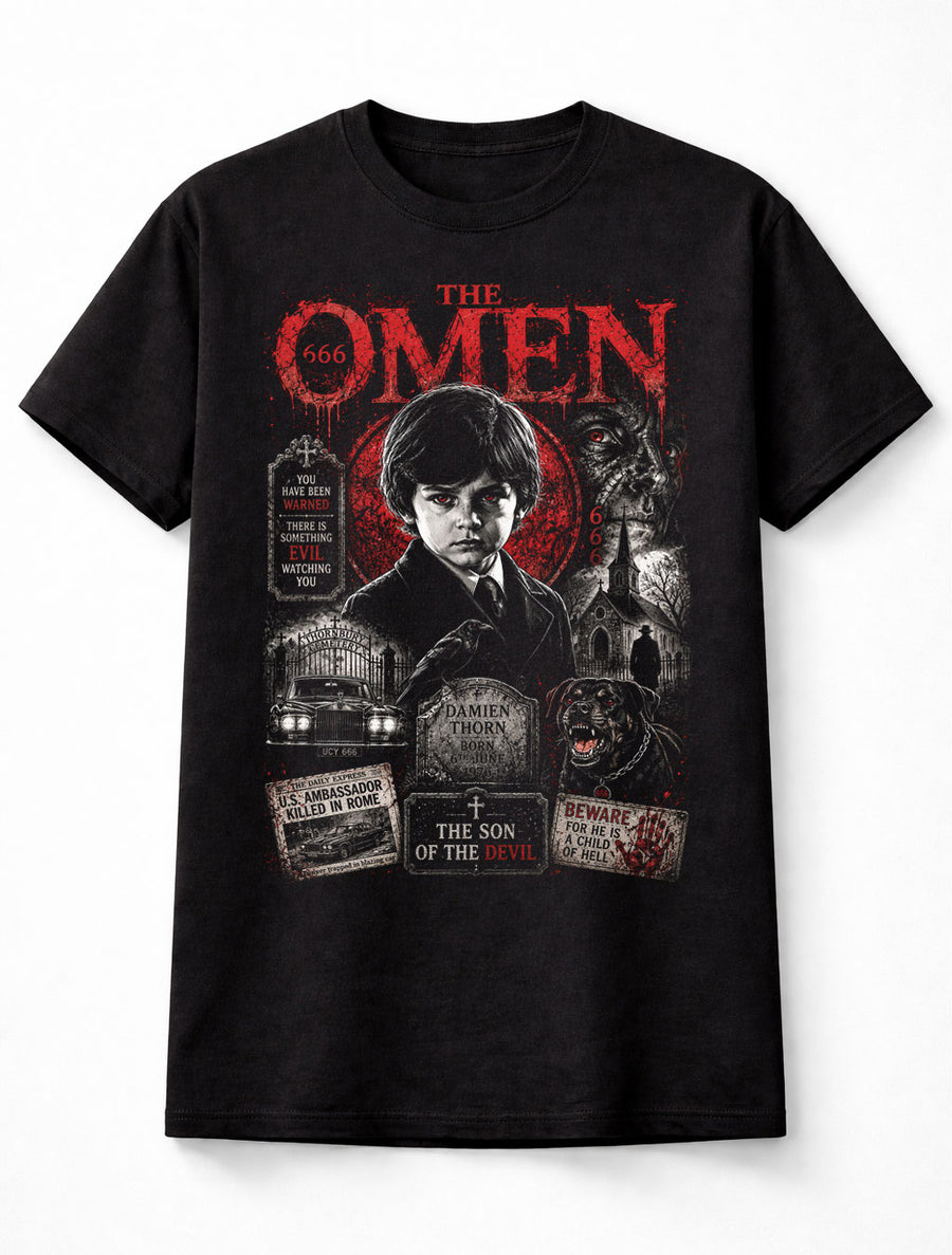 The Omen Damien Thorn Classic Horror Movie Unisex T-Shirt