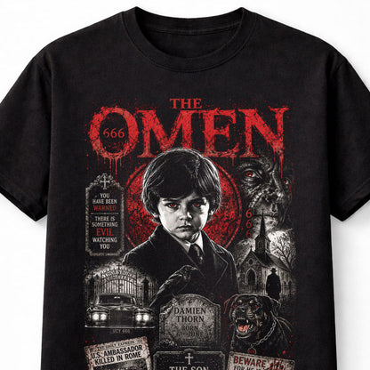 The Omen Damien Thorn Classic Horror Movie Unisex T-Shirt