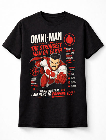 Omni Man T-Shirt Invincible Superhero Villain Graphic Tee Viltrumite Comic Character Shirt Amazon Series Powerful Hero Design Actio Adults & Kids Unisex T-Shirt