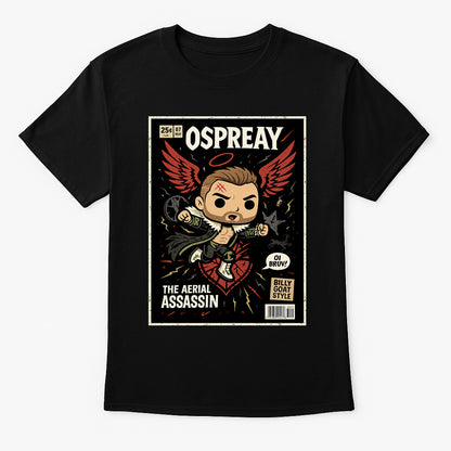 Will Ospreay “Aerial Assassin” Pop Comic Wrestling T-Shirt — Billy Goat Style