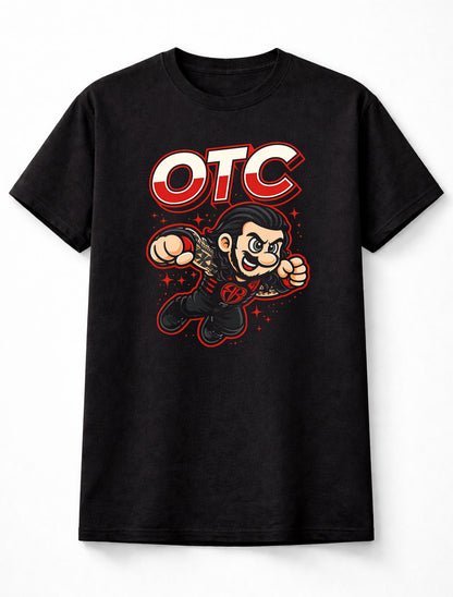 Roman Reigns OTC Cartoon Wrestler T-Shirt Tribal Chief Tee Unisex Adults & Kids
