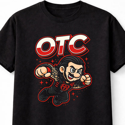 Roman Reigns OTC Cartoon Wrestler T-Shirt Tribal Chief Tee Unisex Adults & Kids