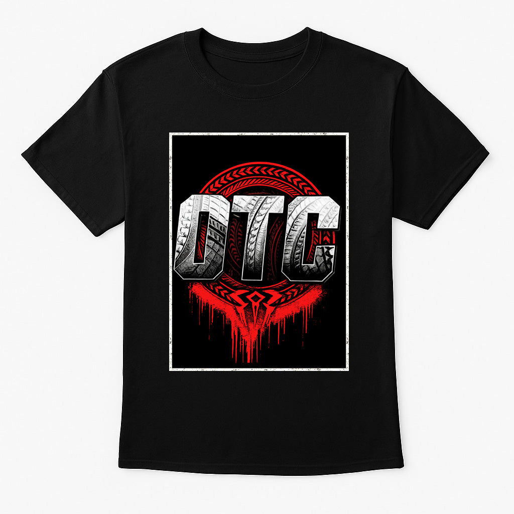 Roman Reigns T-Shirt OTC Tribal Wrestling WWE Street Unisex Black Graphic Tee