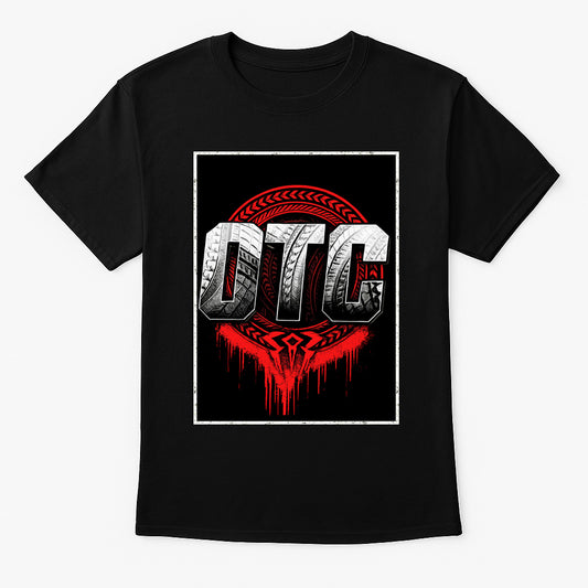 Roman Reigns T-Shirt OTC Tribal Wrestling WWE Street Unisex Black Graphic Tee