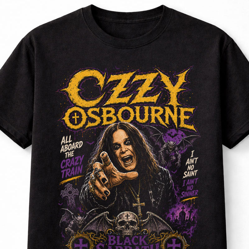 Ozzy Osbourne Black Sabbath Heavy Metal Rock Unisex T-Shirt