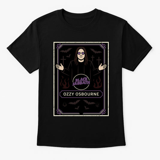 Black Sabbath Ozzy Osbourne Retro Unisex T-Shirt Heavy Metal Legend Tee