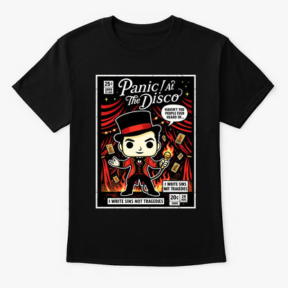 Panic At The Disco I Write Sins Emo Pop Funko Pop Style Unisex T-Shirt