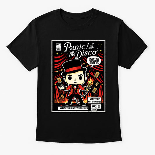 Panic At The Disco I Write Sins Emo Pop Funko Pop Style Unisex T-Shirt