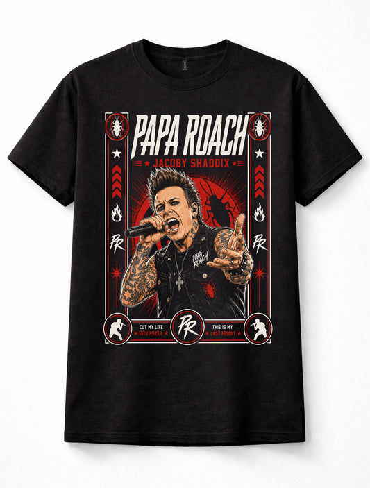 Papa Roach Jacoby Shaddix Nu Metal Rock Band Unisex T-Shirt