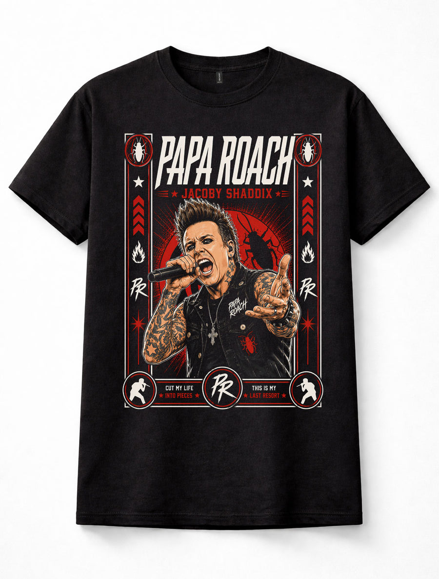 Papa Roach Jacoby Shaddix Nu Metal Rock Band Unisex T-Shirt